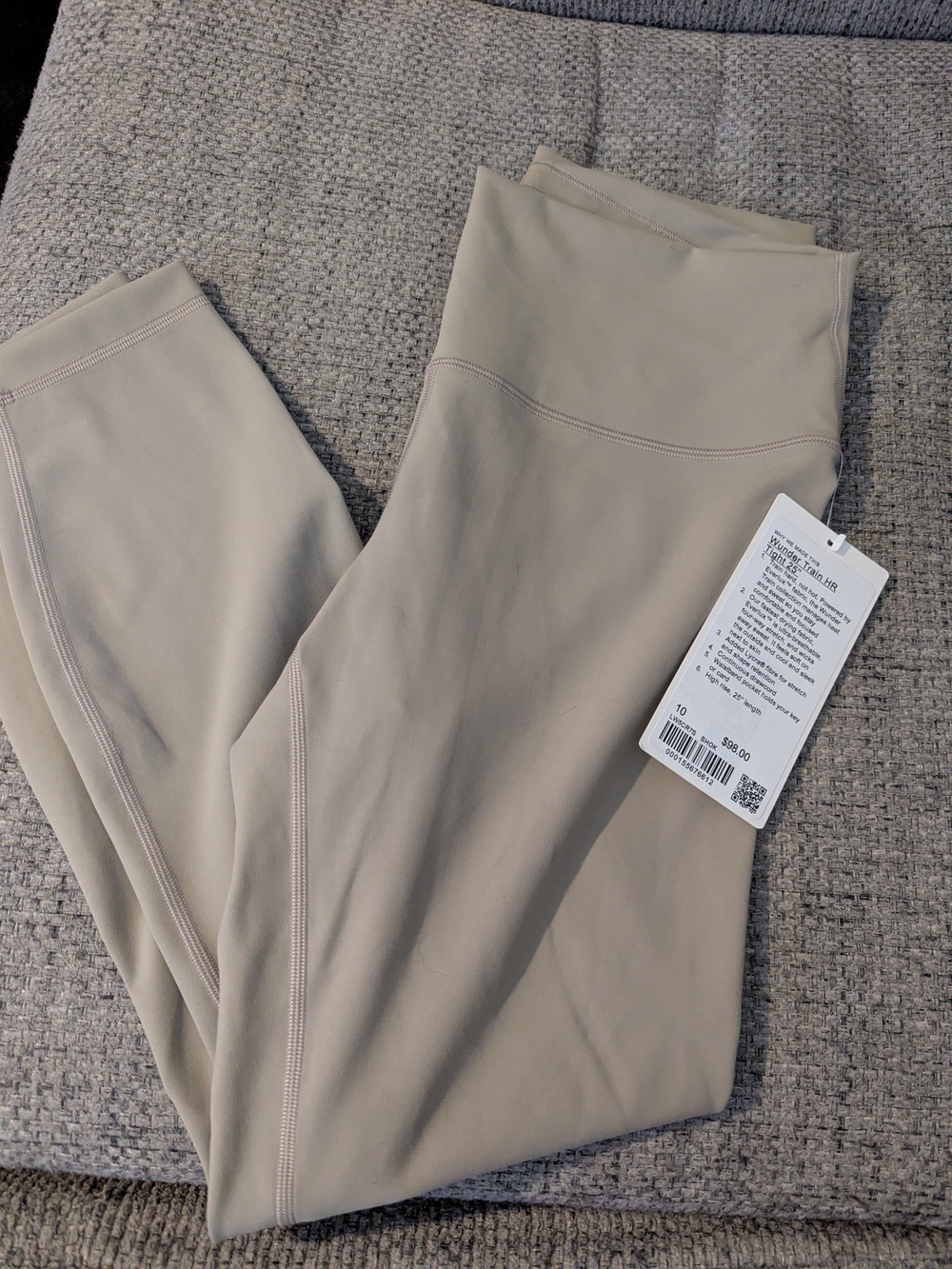 Lululemon High-Waist Neutral Beige Leggings - Women